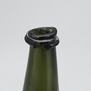 FLASKA, glas, Björknäs glasbruk, 1700-tal.