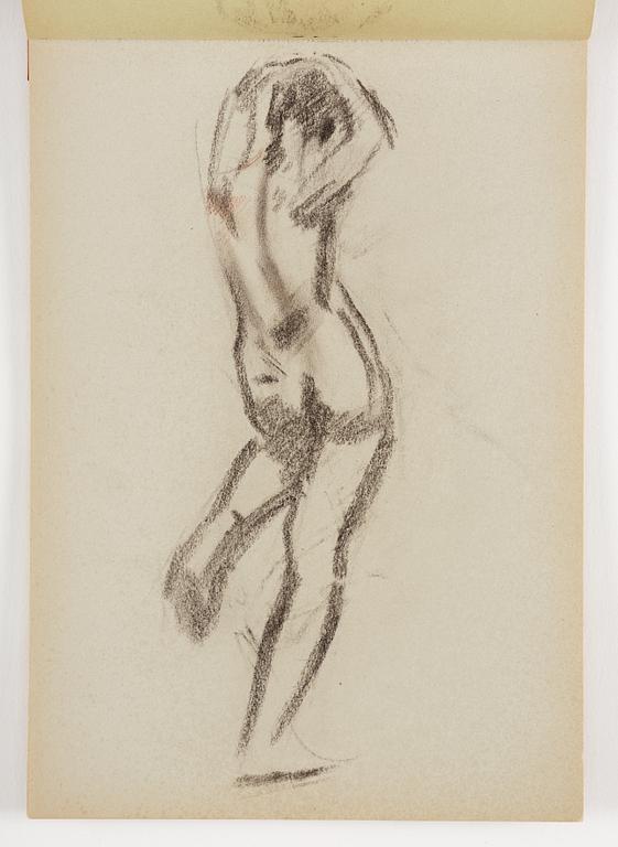 Lotte Laserstein, 3 skissblock med teckningar.