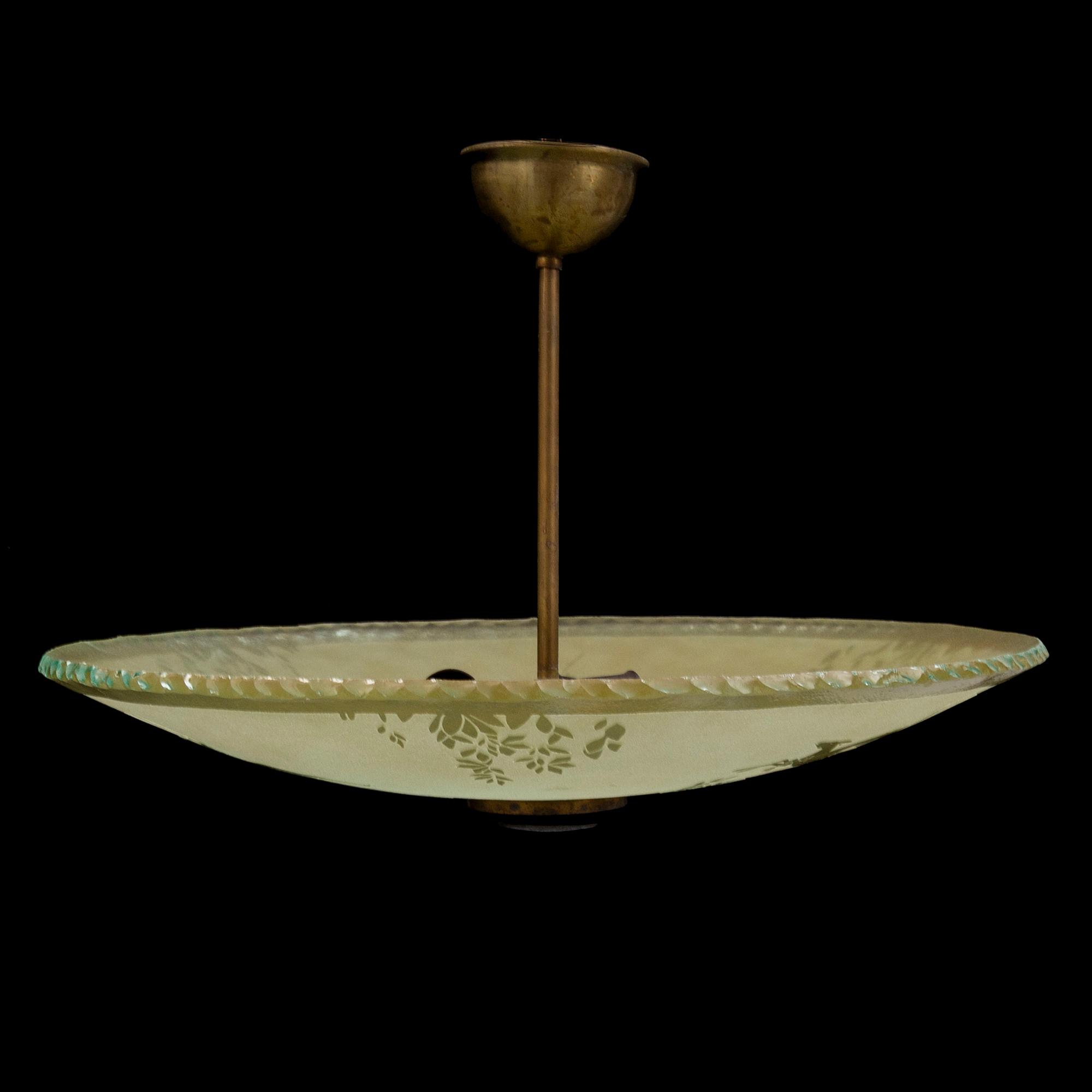 A 1930s ceiling light.