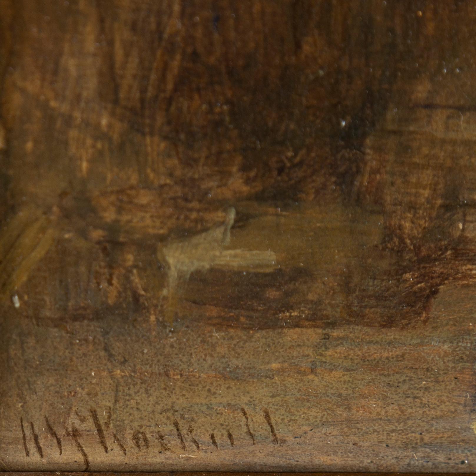 Anders Gustaf Koskull, oil on panel, signed.