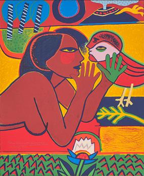 BEVERLOO CORNEILLE, färglitografi, signerad och daterad '87.