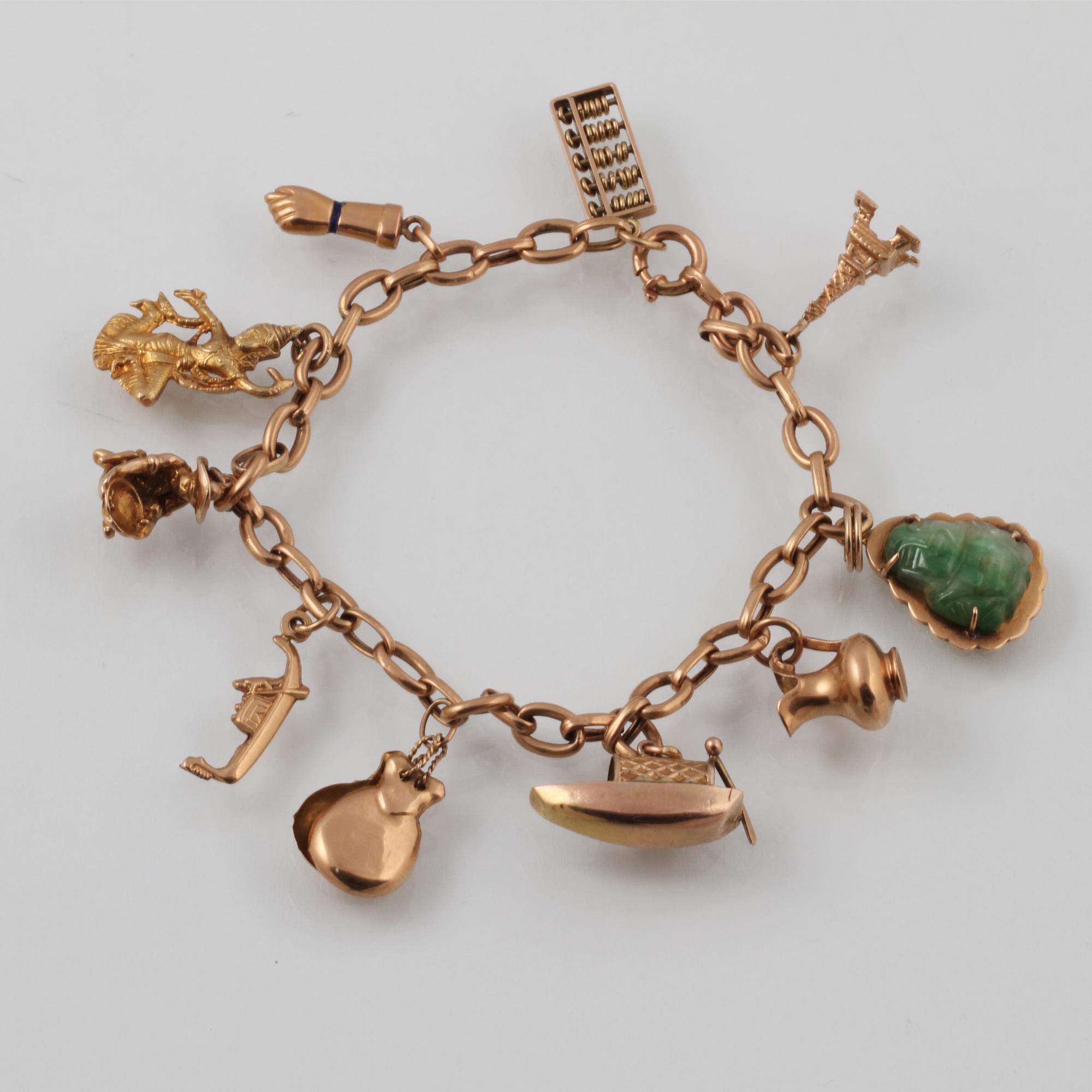 ARMBAND, 14K guld, utländska stämplar. Vikt 14,4 gram.