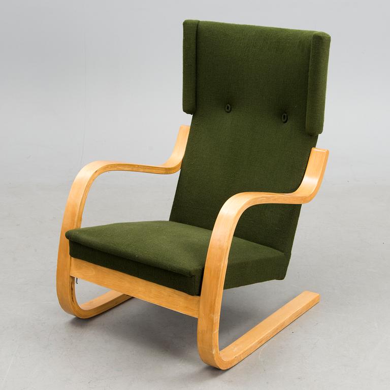 A Mid-20th Century open Armchair model 36/401 for Artek, Finland.