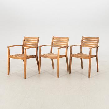 Jakob Berg trädgårdsmöbel 7 dlr "Ballare" för Fritz Hansen Danmark sent 1900-tal.