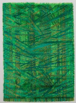 MATTA, rya, "Sommarhage", Marianne Richter. Wahlbecks Fabriker, Linköping. Ca 200 x137 cm.