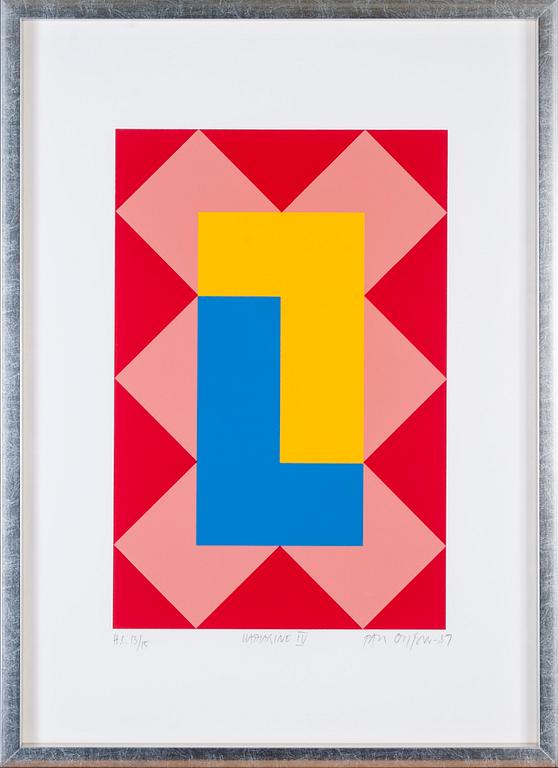 PAUL OSIPOW, serigrafi, signerad, daterad -89 och numrerad H.C. 13/15.