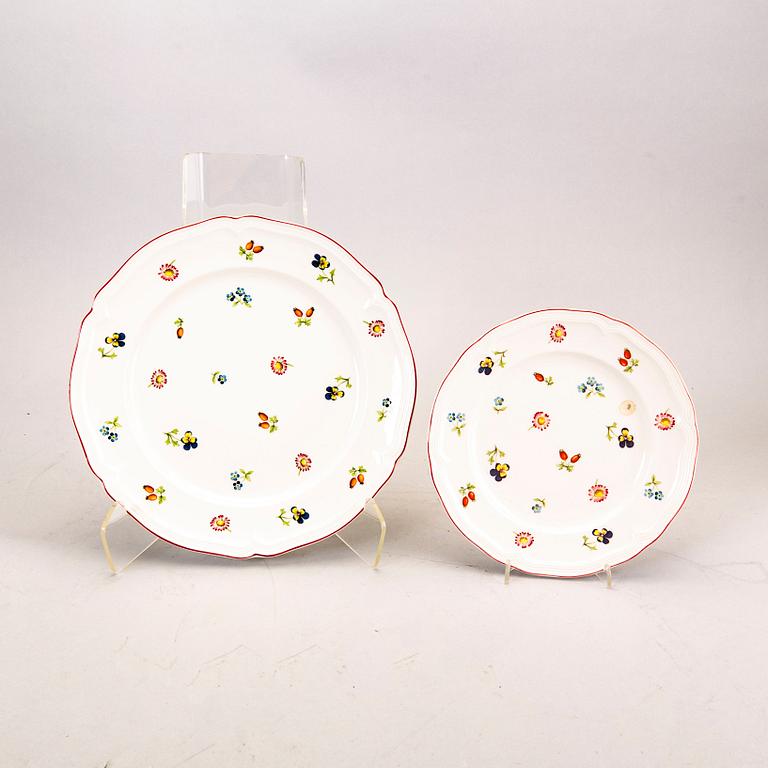 Servis 49 dlr "Petite Fleur", Villeroy & Bosch, 1900-talets slut, porslin.