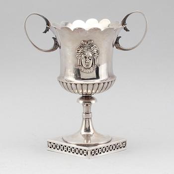 POKAL, silver, Per Zethelius, Stockholm 1809. Vikt ca 347 gram.