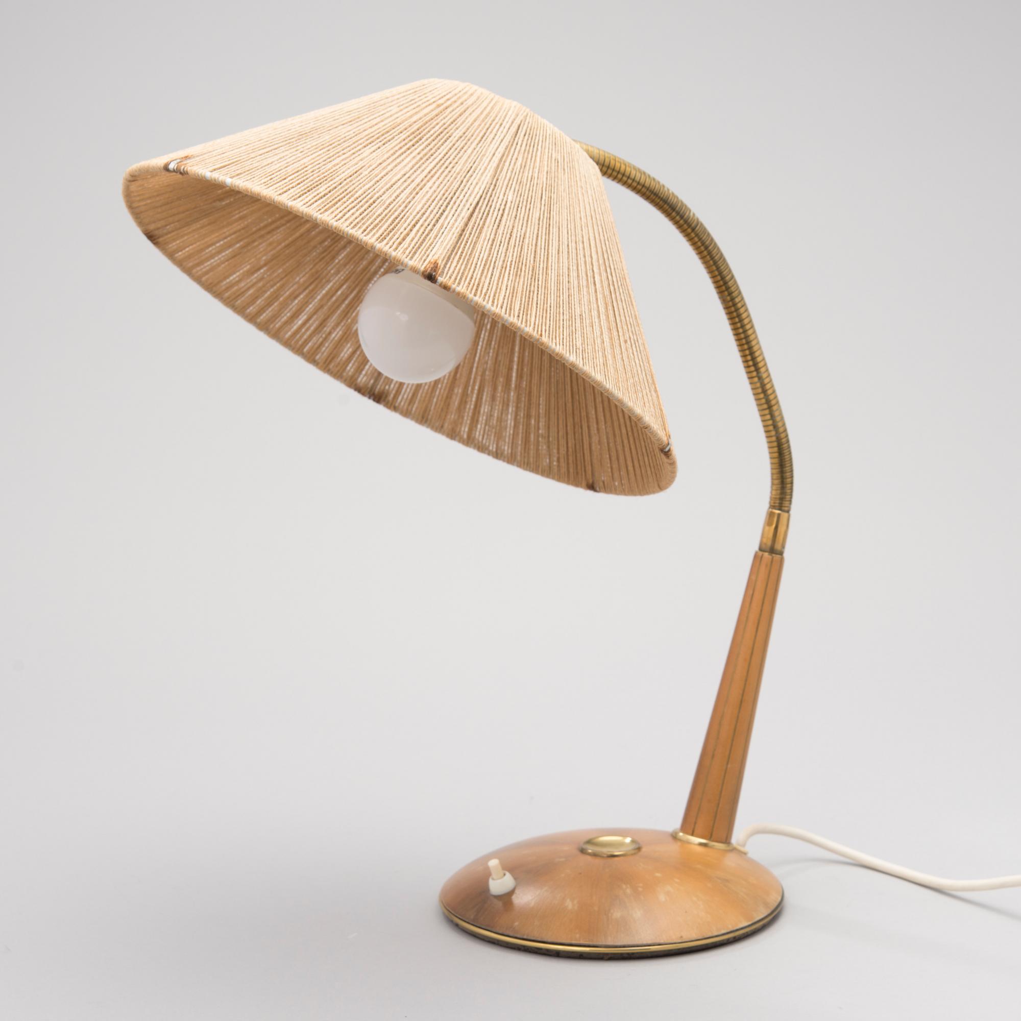 BORDSLAMPA, Temde AG, Tyskland, 1900-talets mitt.