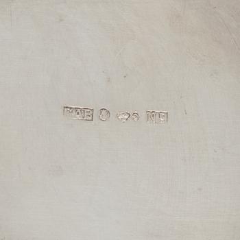 Bägare, 5 st, silver, bl.a. GAB, Stockholm, 1968.