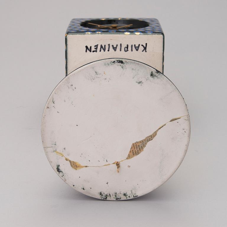 BIRGER KAIPIAINEN, bordsklocka, stengods, signerad Kaipiainen.