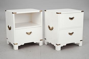 SÄNGBORD, ett par, NK Inredning, 1900-talets andra hälft.