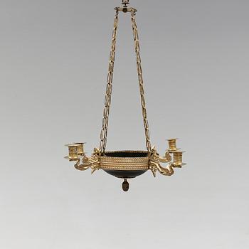 AMPEL, 1800-talets första hälft. Höjd ca 55 cm.