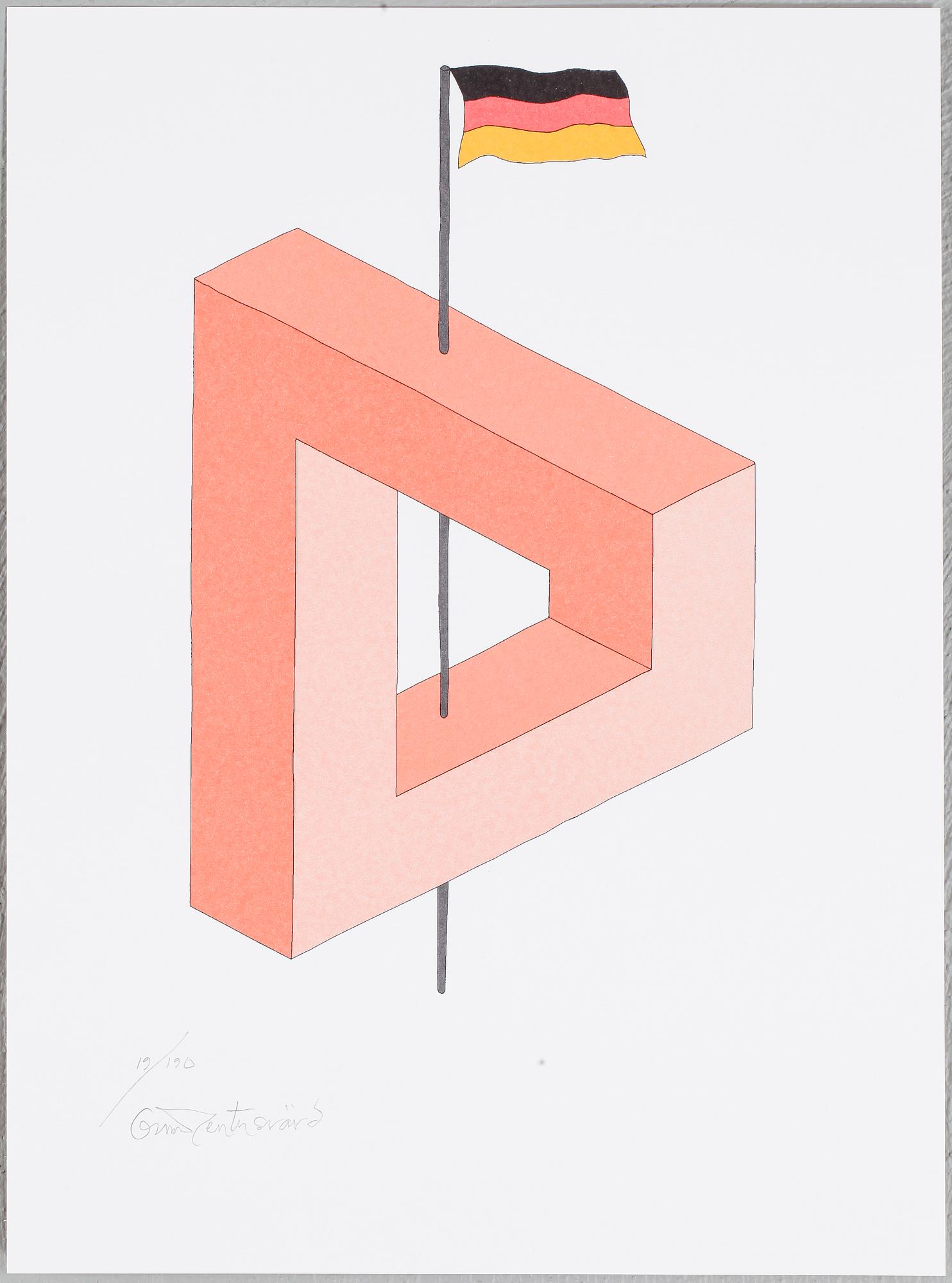 OSCAR REUTERSVÄRD. 15 st i mapp " European Impossible Figures " signerade och numrerade 19/90.