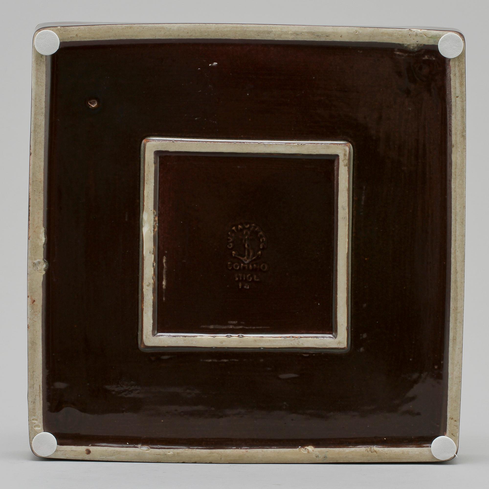 ASKFAT, "Domino", stengods, Stig Lindberg, Gustavsberg, 1900-talets andra hälft.