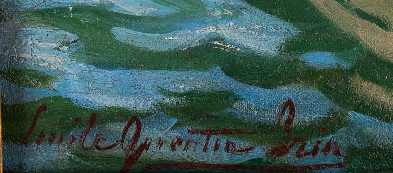 Quentin-Emile Brin, oil on canvas, signed.