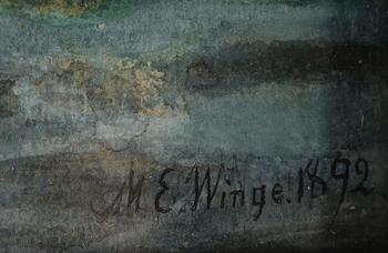 MÅRTEN ESKIL WINGE, gouache, signerad, daterad 1892.