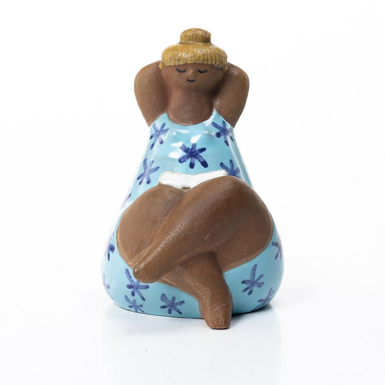 Lisa Larson, a figurine, 'Emma' from the series 'ABC-flickorna', Gustavsberg.