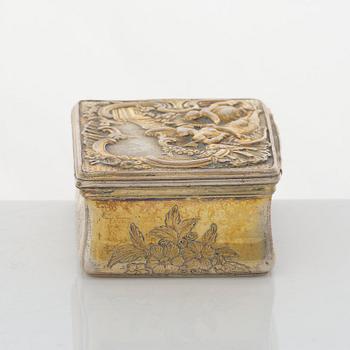 A Swedish Rococo silver-gilt snuff-box, mark of Kilian Kelson, Stockholm 1759.