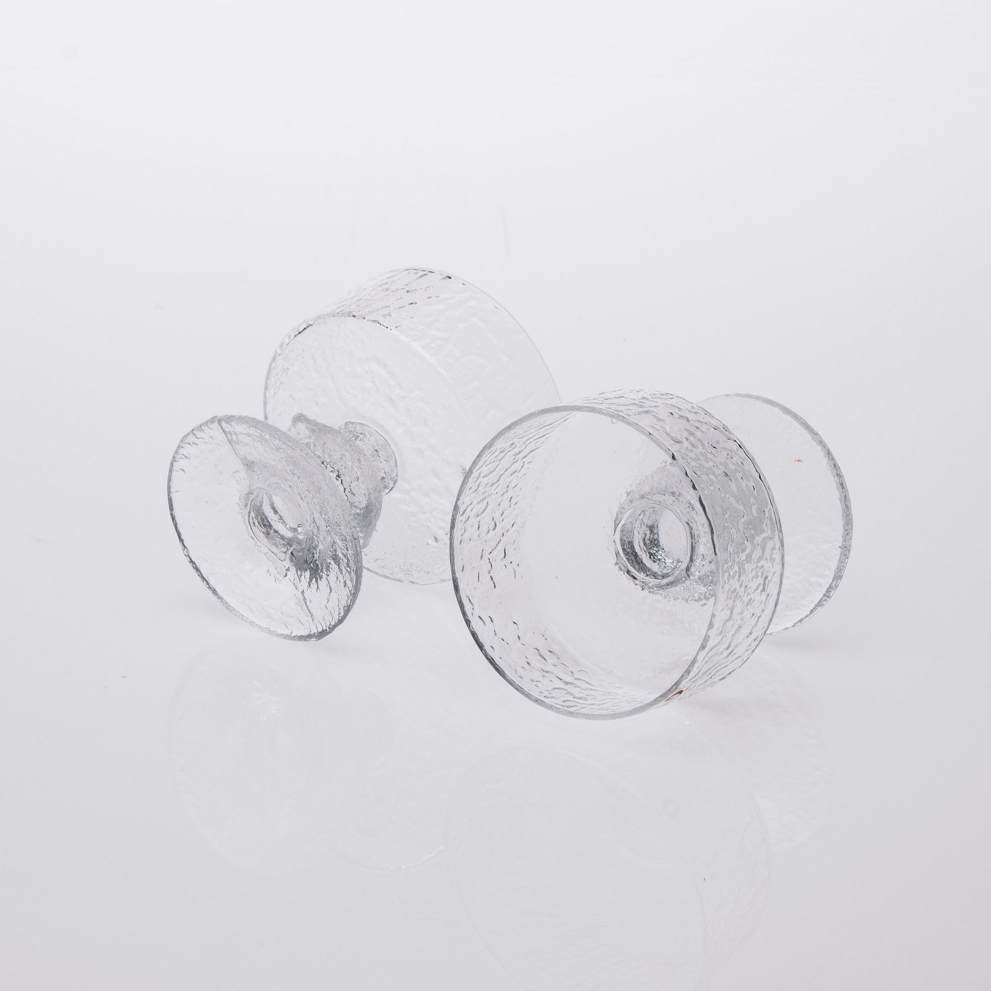 PARTI GLAS, 8 delar, "Senaattori", Timo Sarpaneva, Iittala.