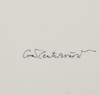 OSCAR REUTERSVÄRD, färglitografi, signerad och numrerad 62/100.