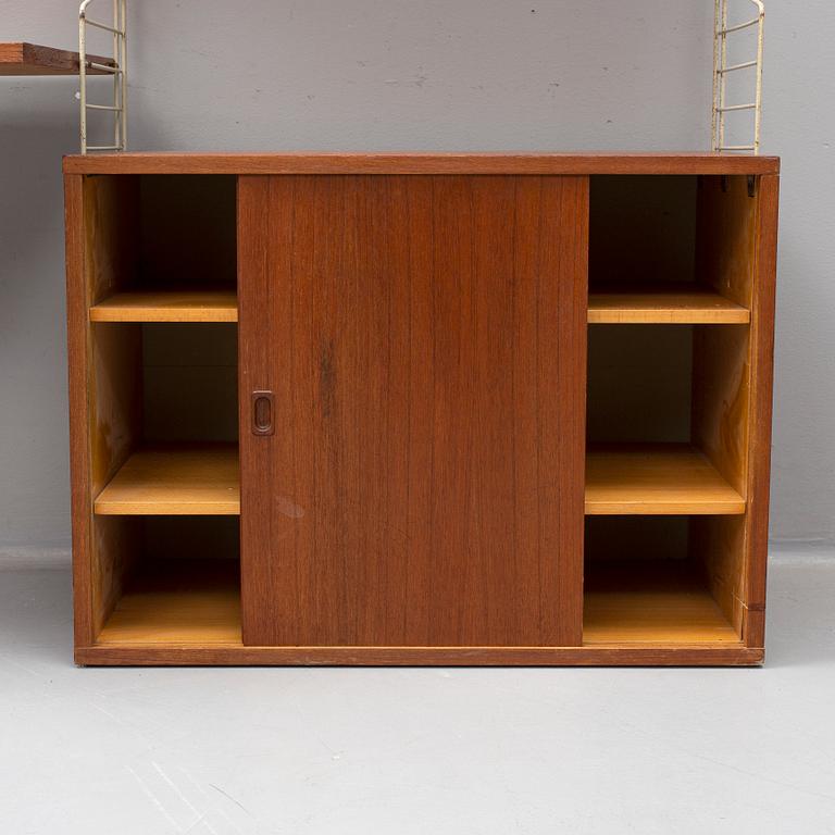 NILS STRINNING, a 'String' bookcase, mid 20th Century.