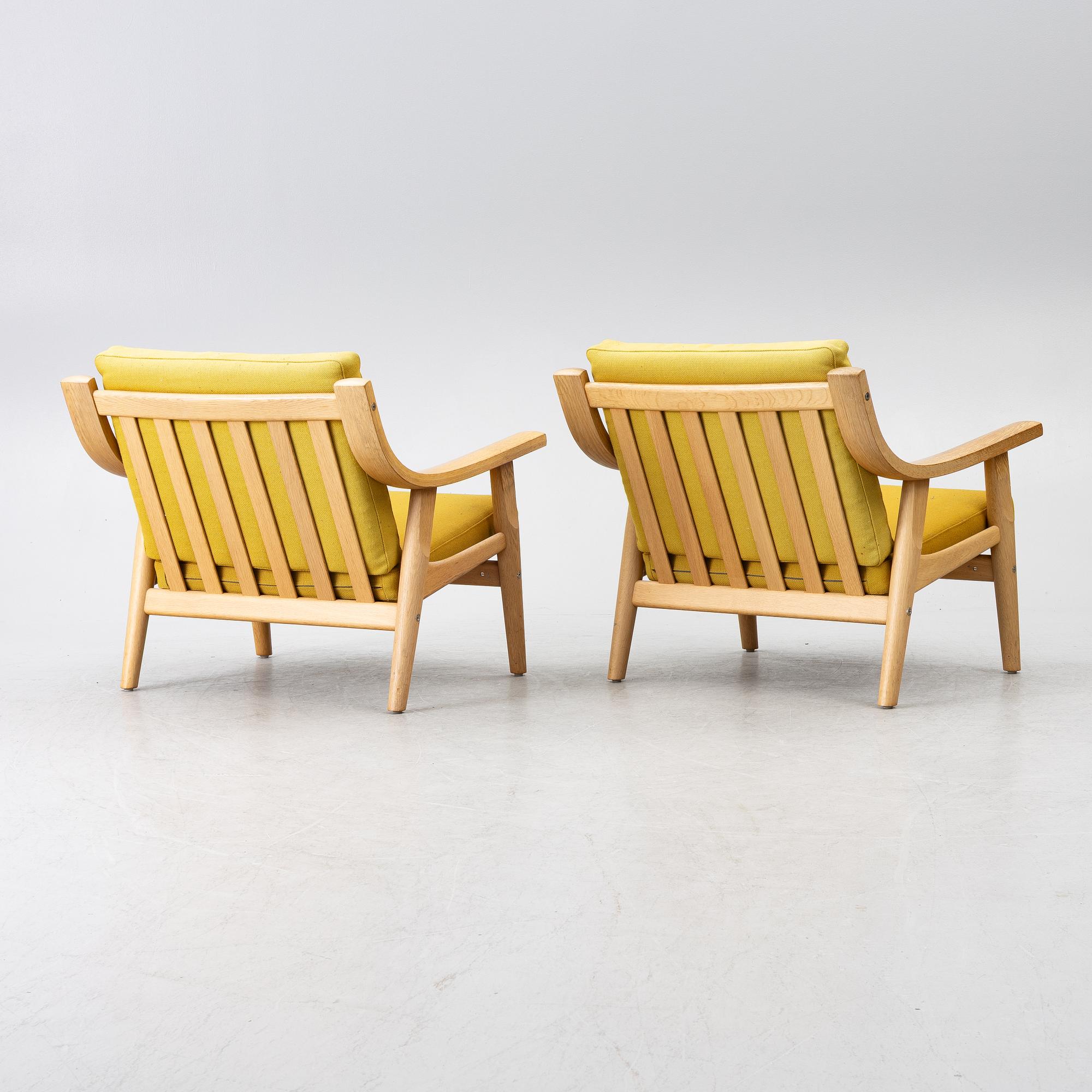 Hans J. Wegner, Hans Wegner, fåtöljer, ett par, modell GE 530, Getama, Gested, Danmark, 1900-talets andra hälft.