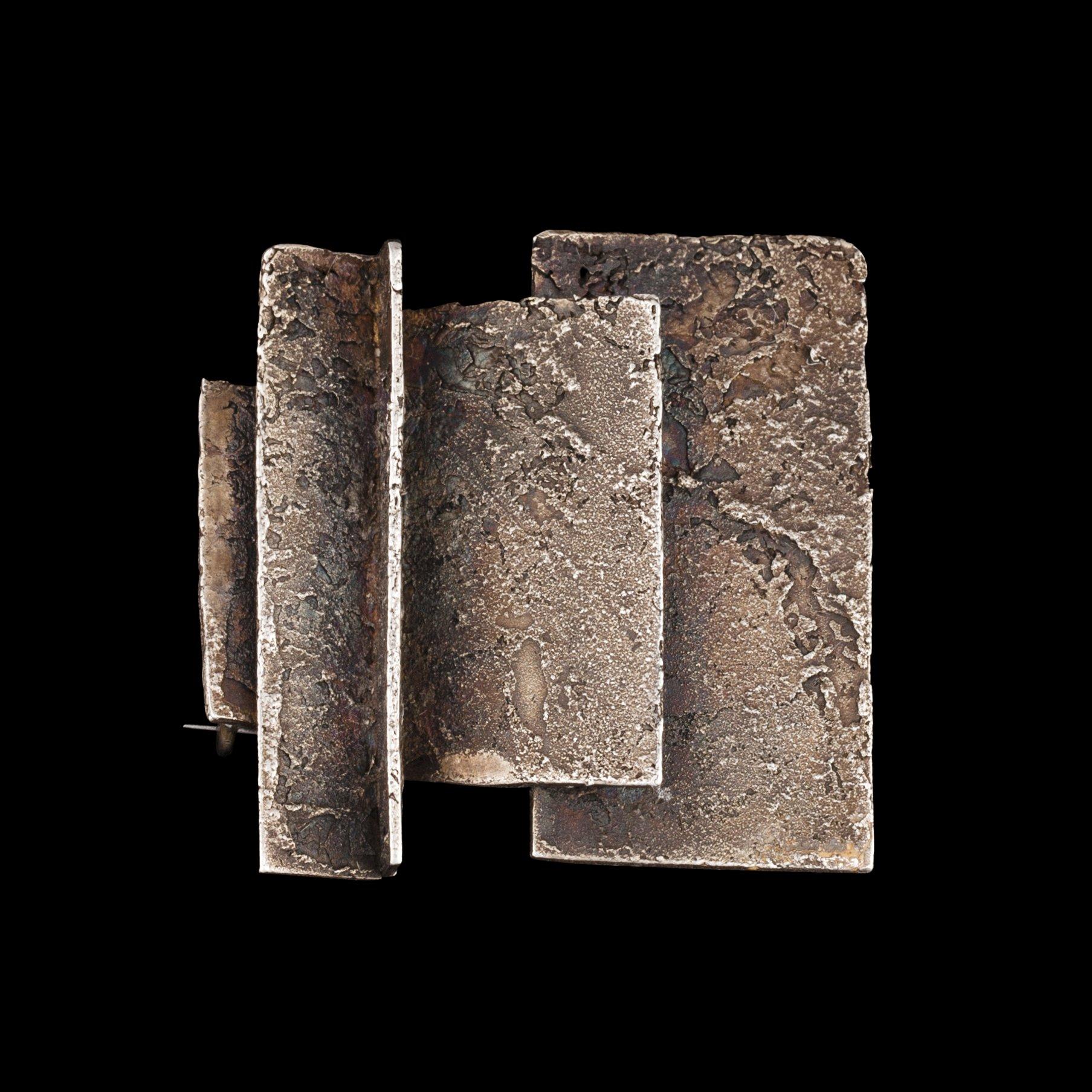 Björn Weckström, A BROOCH, 916 silver, BRW Helsinki 1963. Unique.