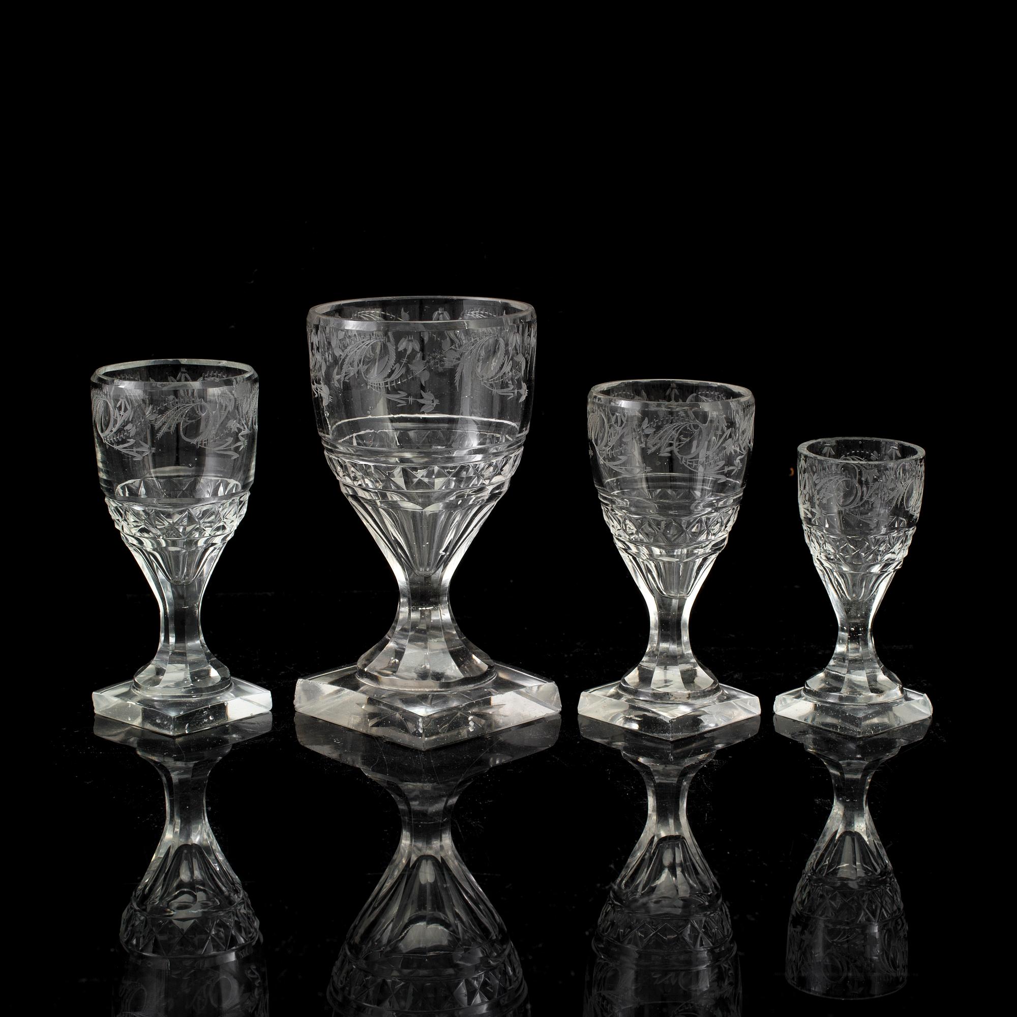 15 19th Century glasses.