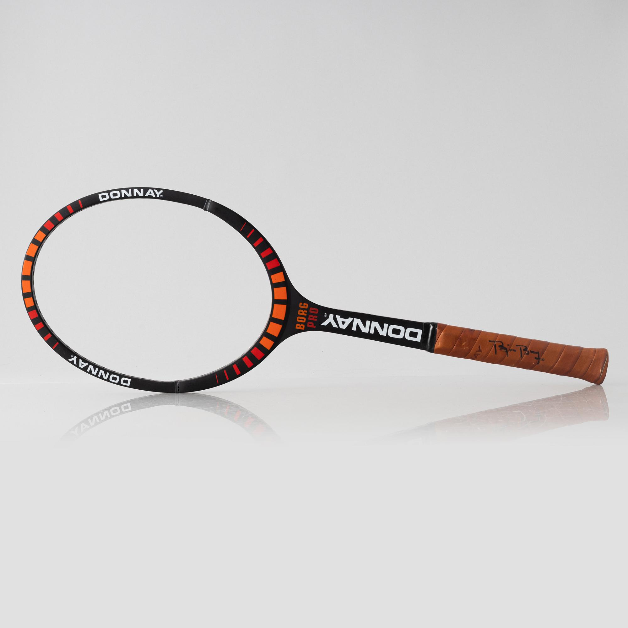 Tennisracket, Donnay. Signerad Björn Borg, speciellt framtaget Donnay Borg Pro, 395 g.