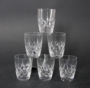 VIN- OCH SELTERGLAS, 6+6, kristallglas, Orrefors
"Karolina".