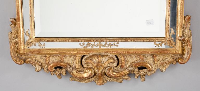 SPEGEL. Rokoko, Stockholmsarbete, 1700-talets andra hälft.