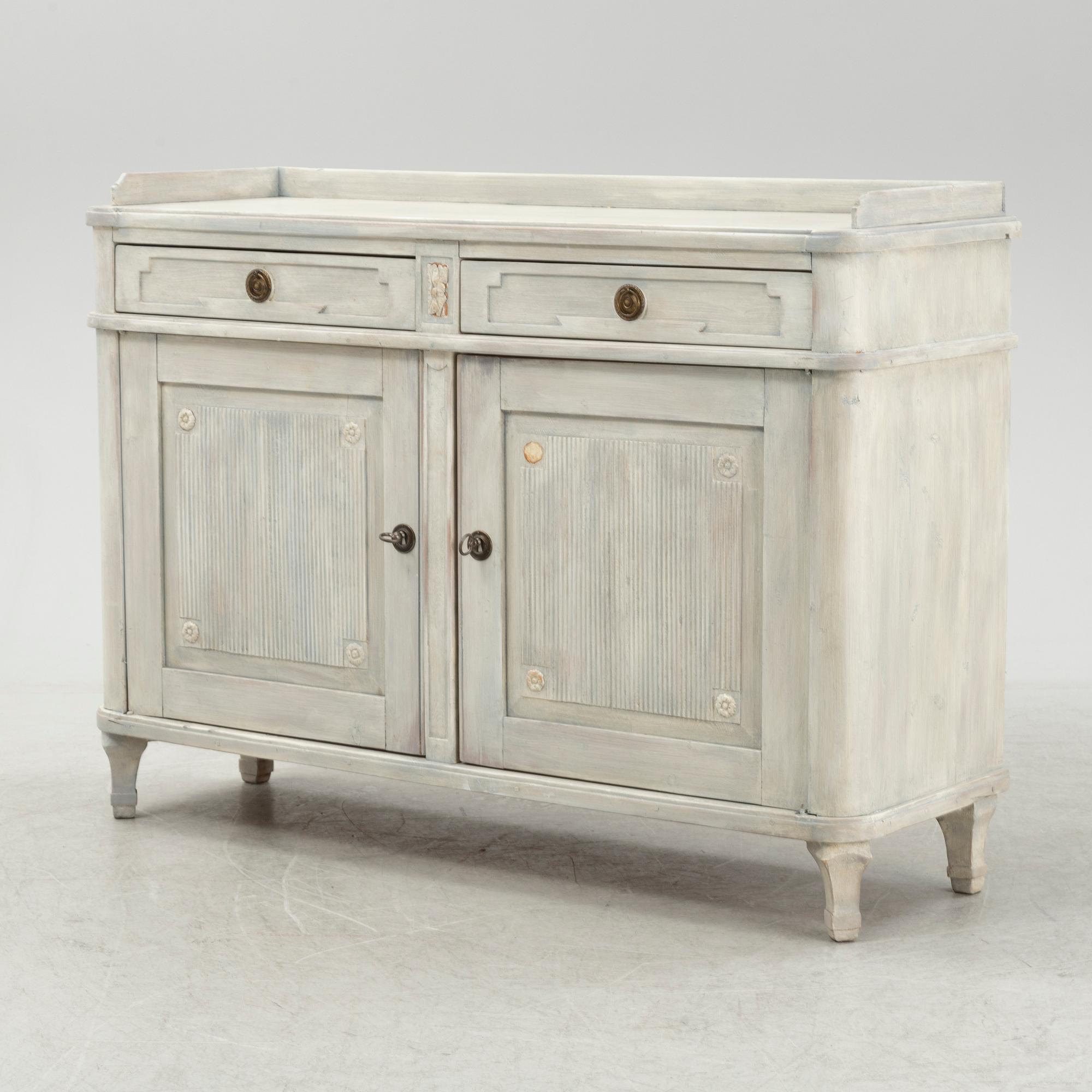 A Gustavian Style Cabinet, 19th century.