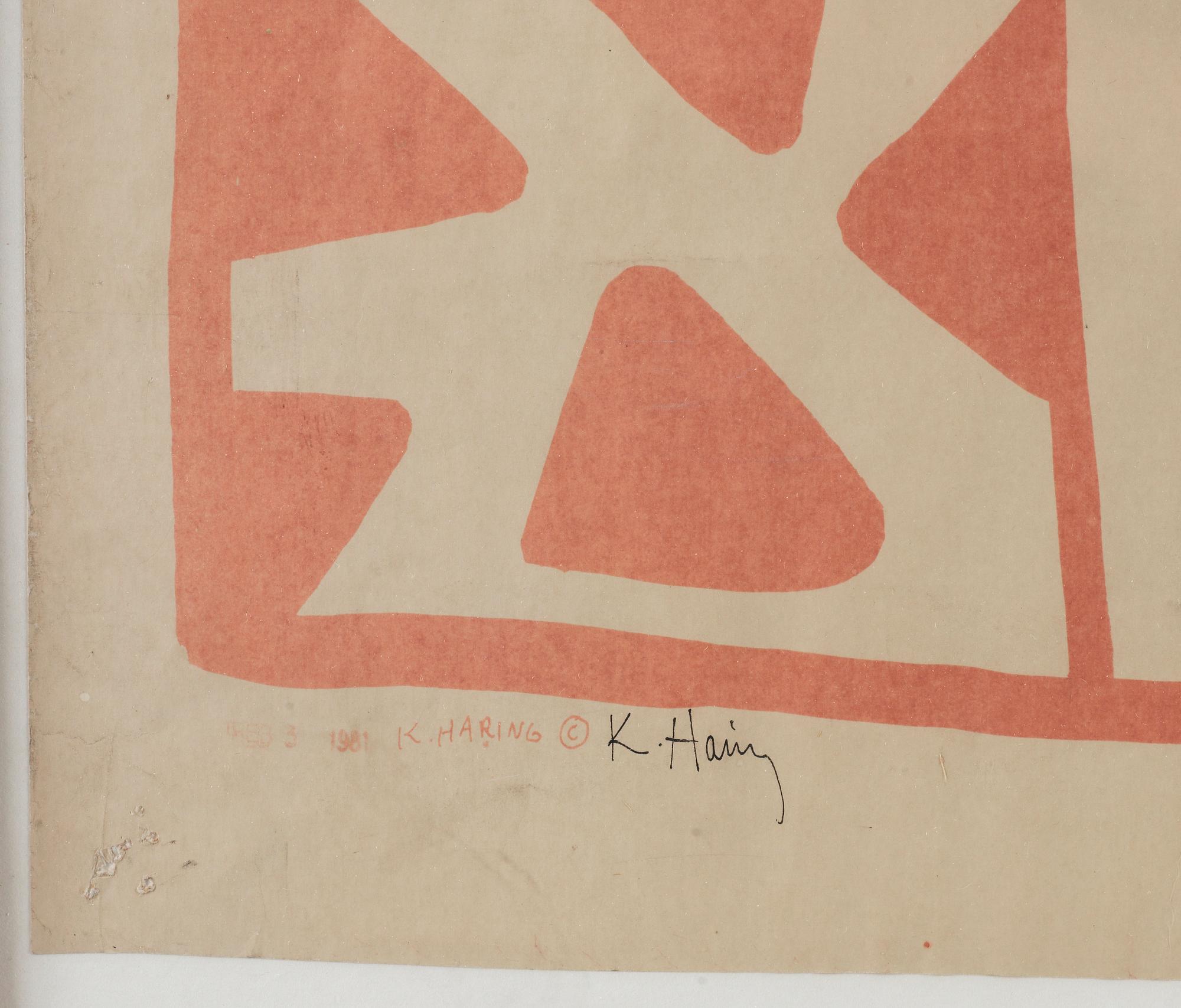 Keith Haring, "Blueprint drawing".