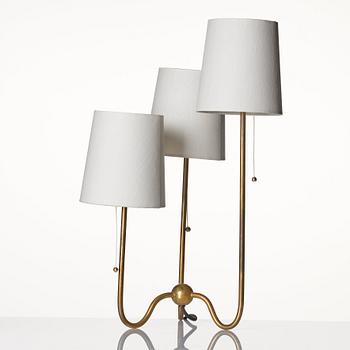 Josef Frank, a brass table lamp model "2468", Firma Svenskt Tenn, 1950s.