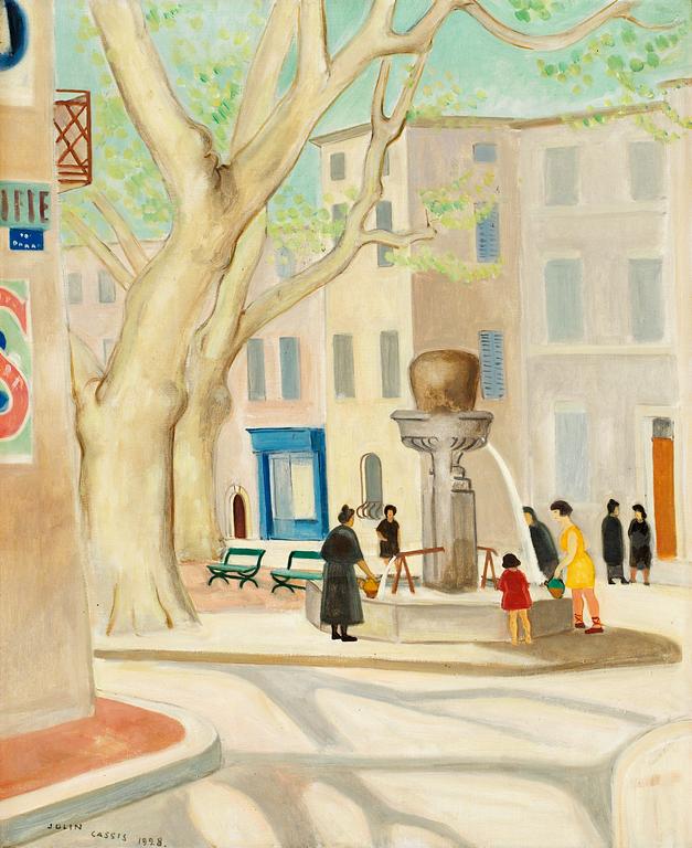 Einar Jolin, The square in Cassis.