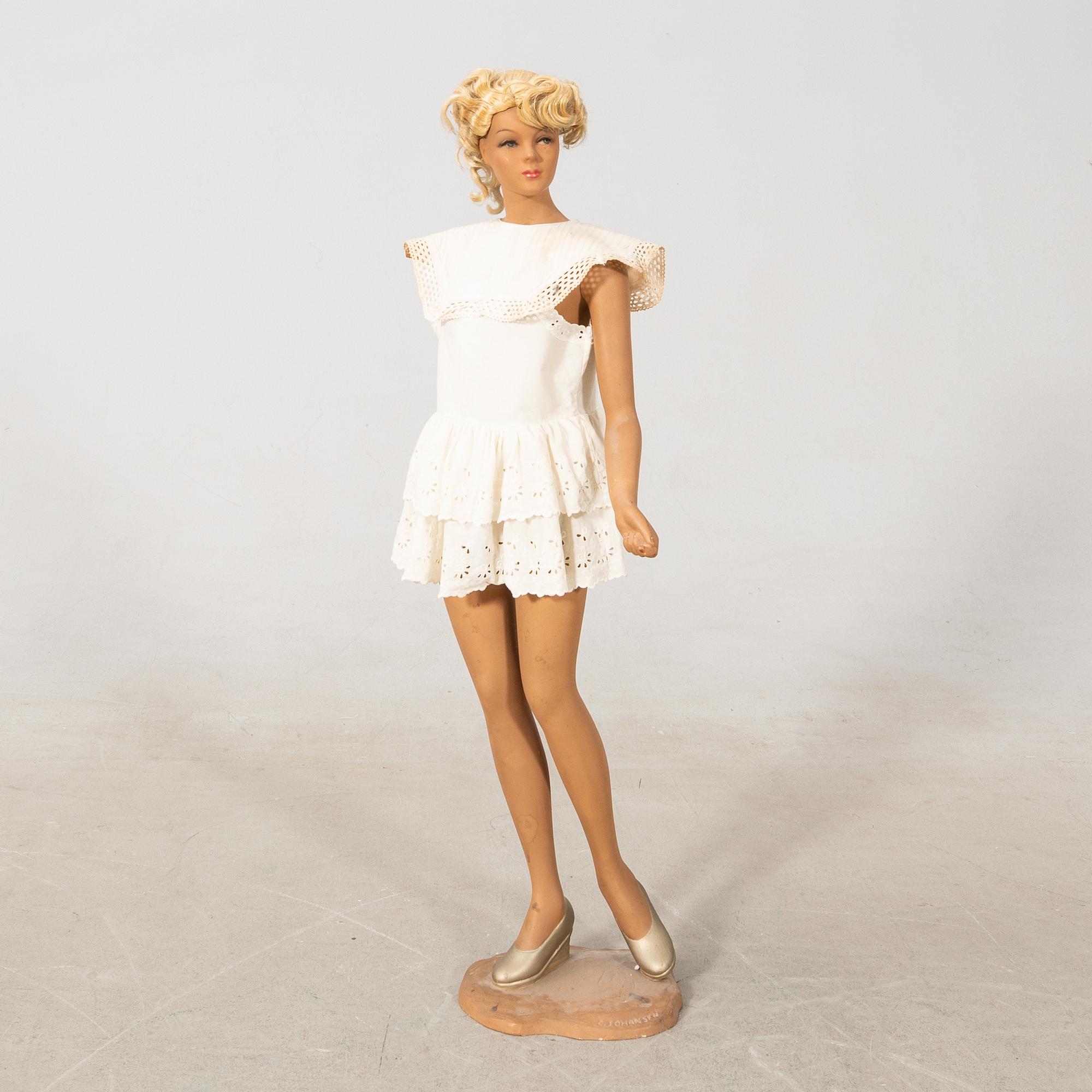 Display mannequin C Johansen Denmark first half of the 20th century.