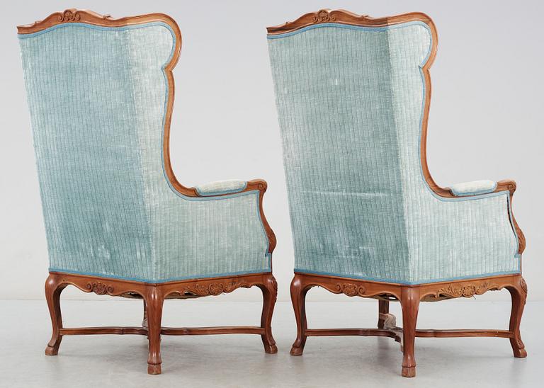 FÅTÖLJER, ett par, 1900-tal.