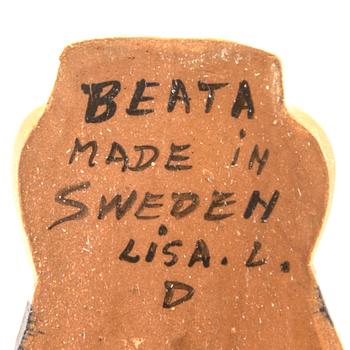 Two Lisa Larson figurins 'Beata and Charlotta' for Gustavsberg, Sweden.