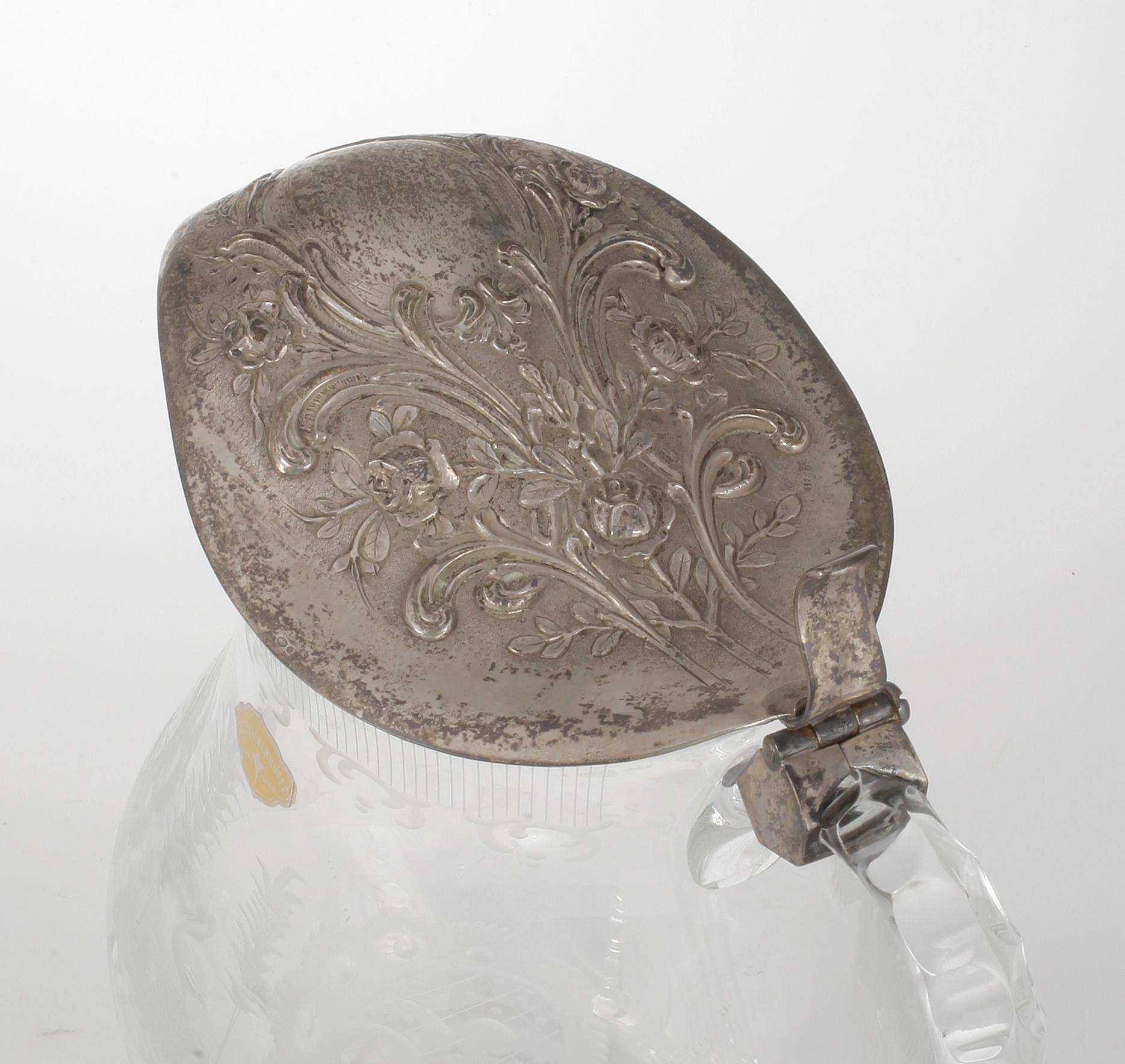 KANNA, glas samt silver, Kunstglasfabrik Josephinhütte, 1800/1900-tal.