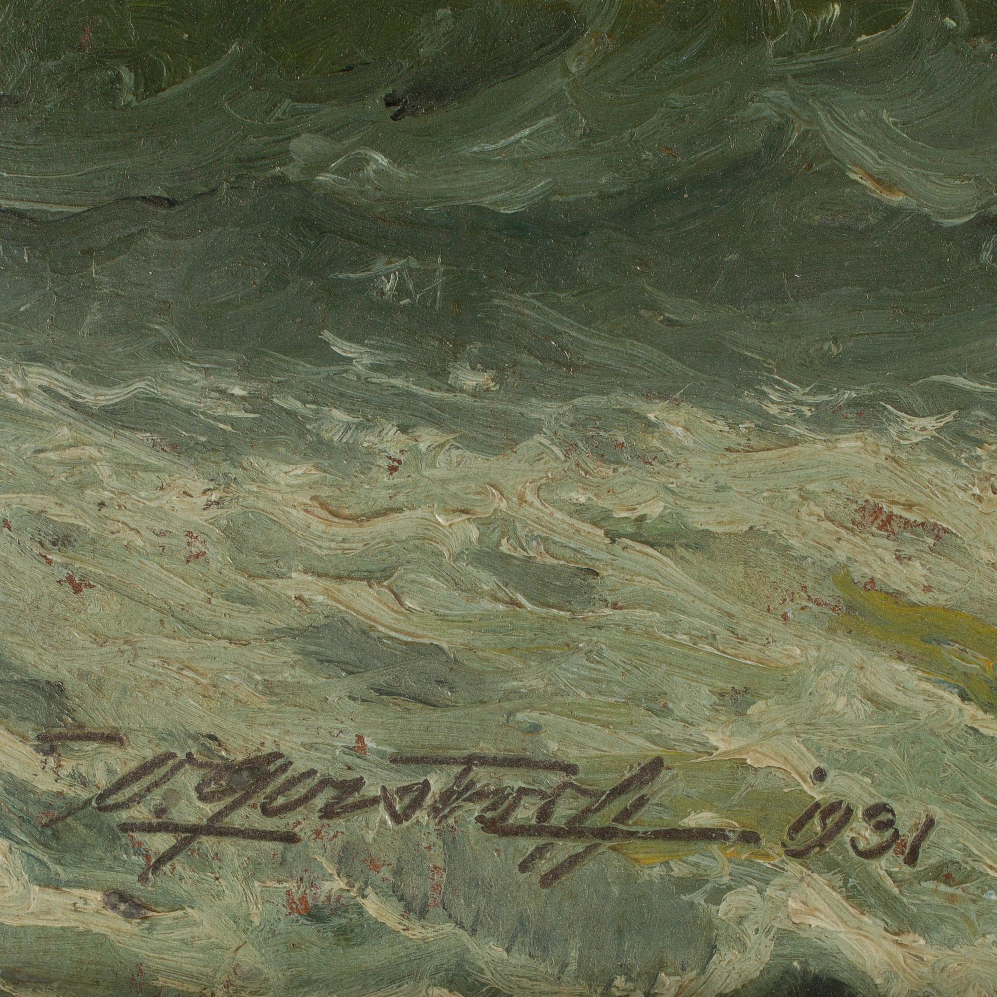 VICTOR QUISTORFF, olja på duk. Signerad och daterad 1931.