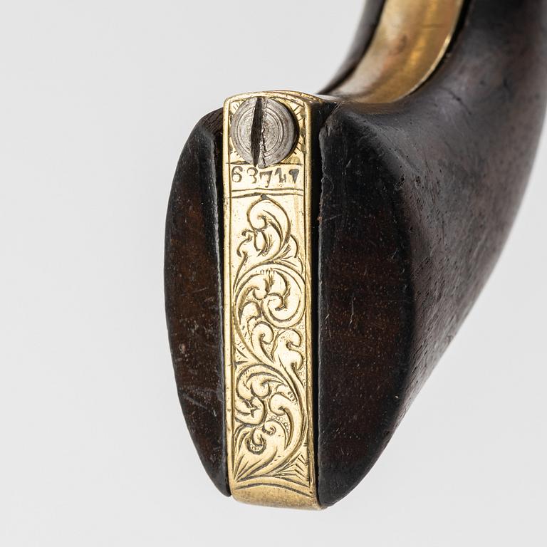 A Colt 1849 pocket percussion revolver, no 68741 for 1853.