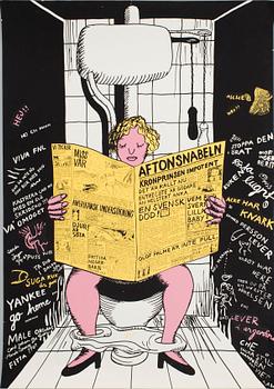 CARL JOHAN DE GEER, MARIE-LOUISE EKMAN, offset poster, 1969.