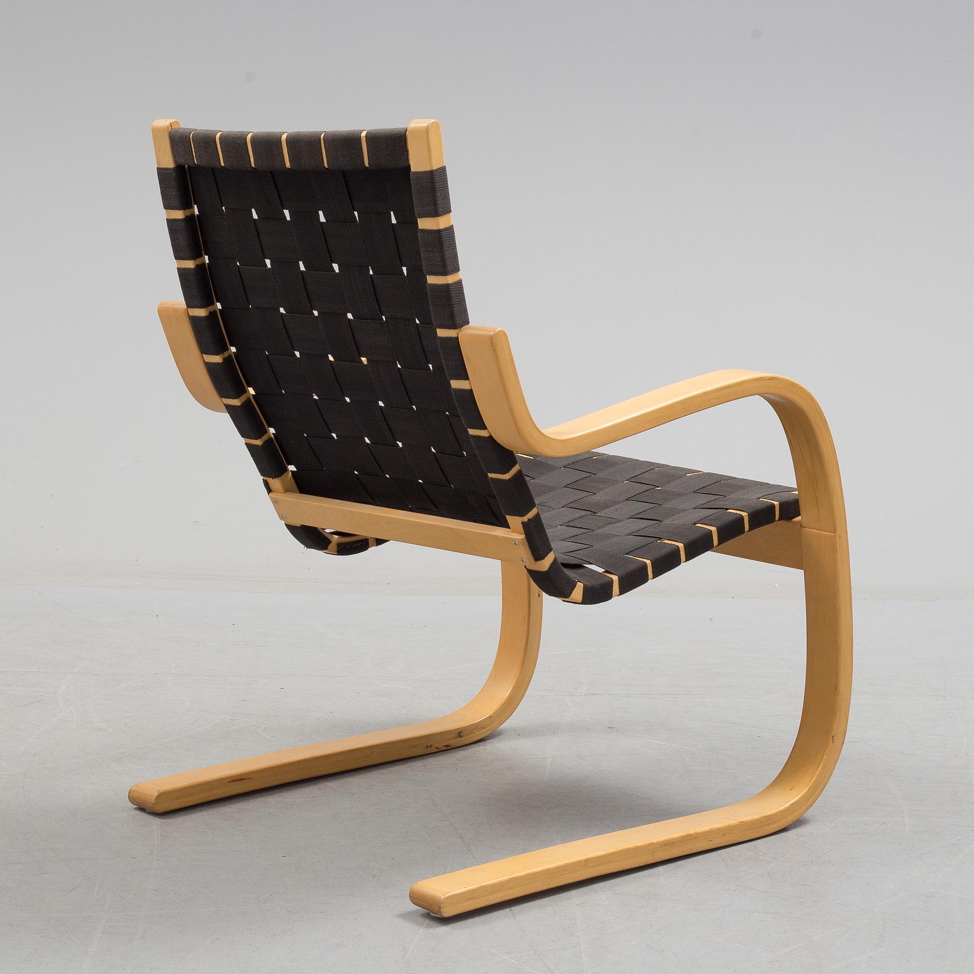 A late 20th century '406' armchair for Artek, designed by Alvar Aalto.