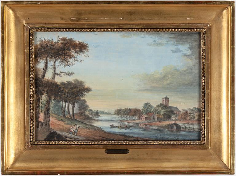 Carl Petter Hilleström, CARL PETTER HILLESTRÖM, Watercolour, signed and dated (17)84?.