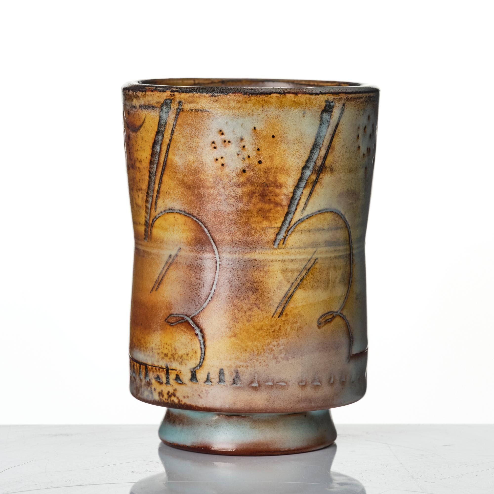 Wilhelm Kåge, a stoneware vase, Gustavsberg 1929.