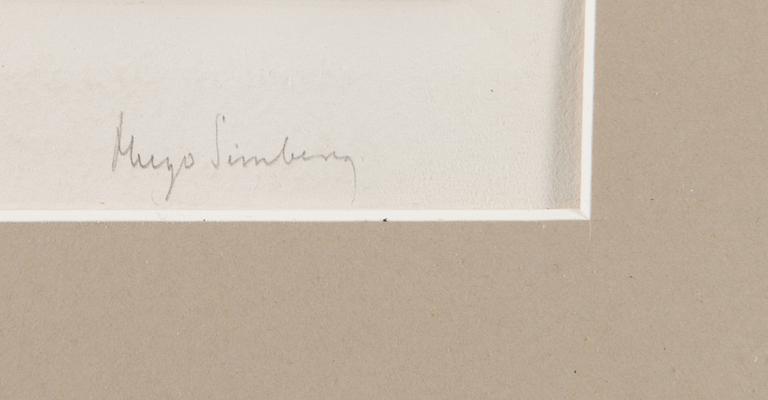 etching and drypoint, later signature.