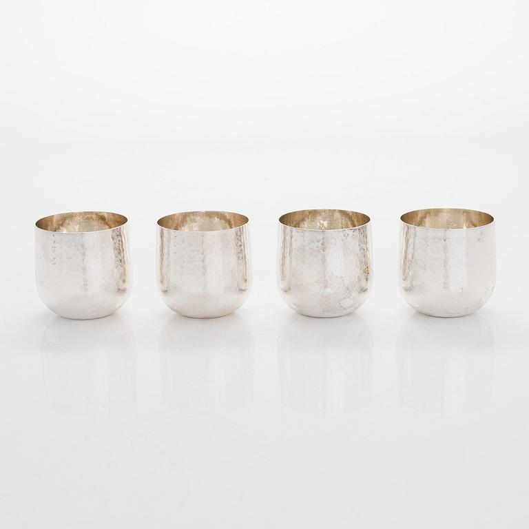 Tapio Wirkkala, four beakers, model TW 469, Kultakeskus, Hämeenlinna 2005.