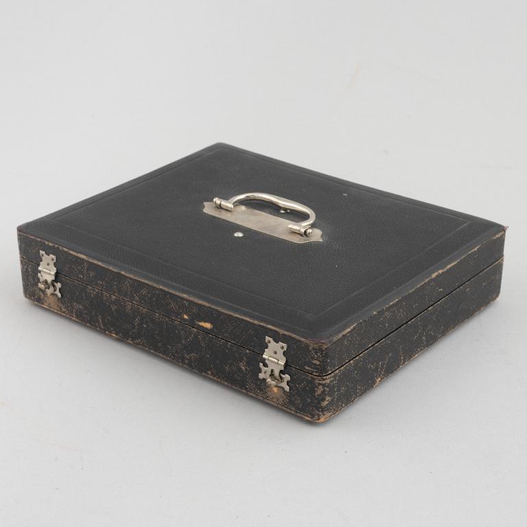 J.M. van Kempen & Zn., bestickuppsättning, 24 delar, silver, i schatull, Voorschoten, Nederländerna 1907.