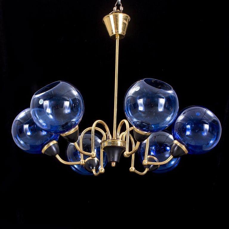 TAKLAMPA, 1950/60-tal. Höjd 60 cm.